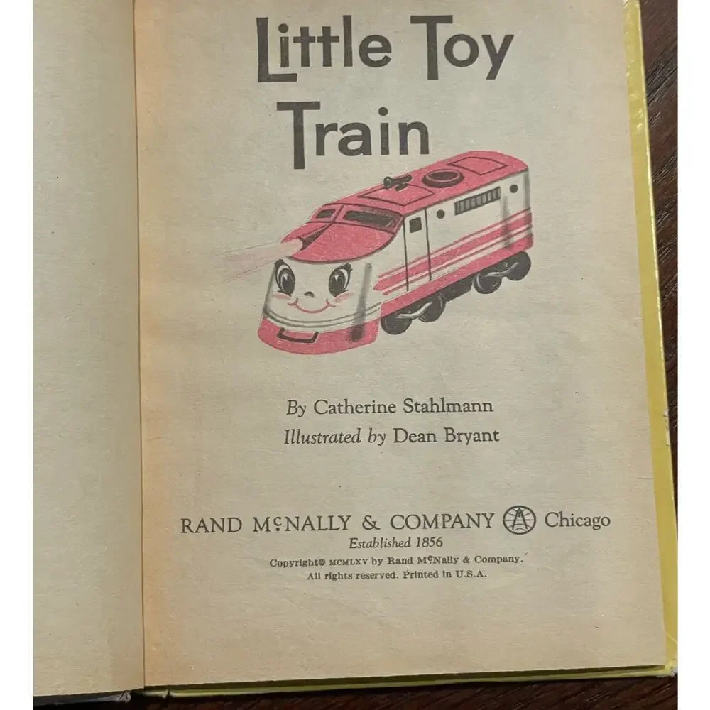 VINTAGE Little Toy Train Rand McNally Junior Elf Book 1965